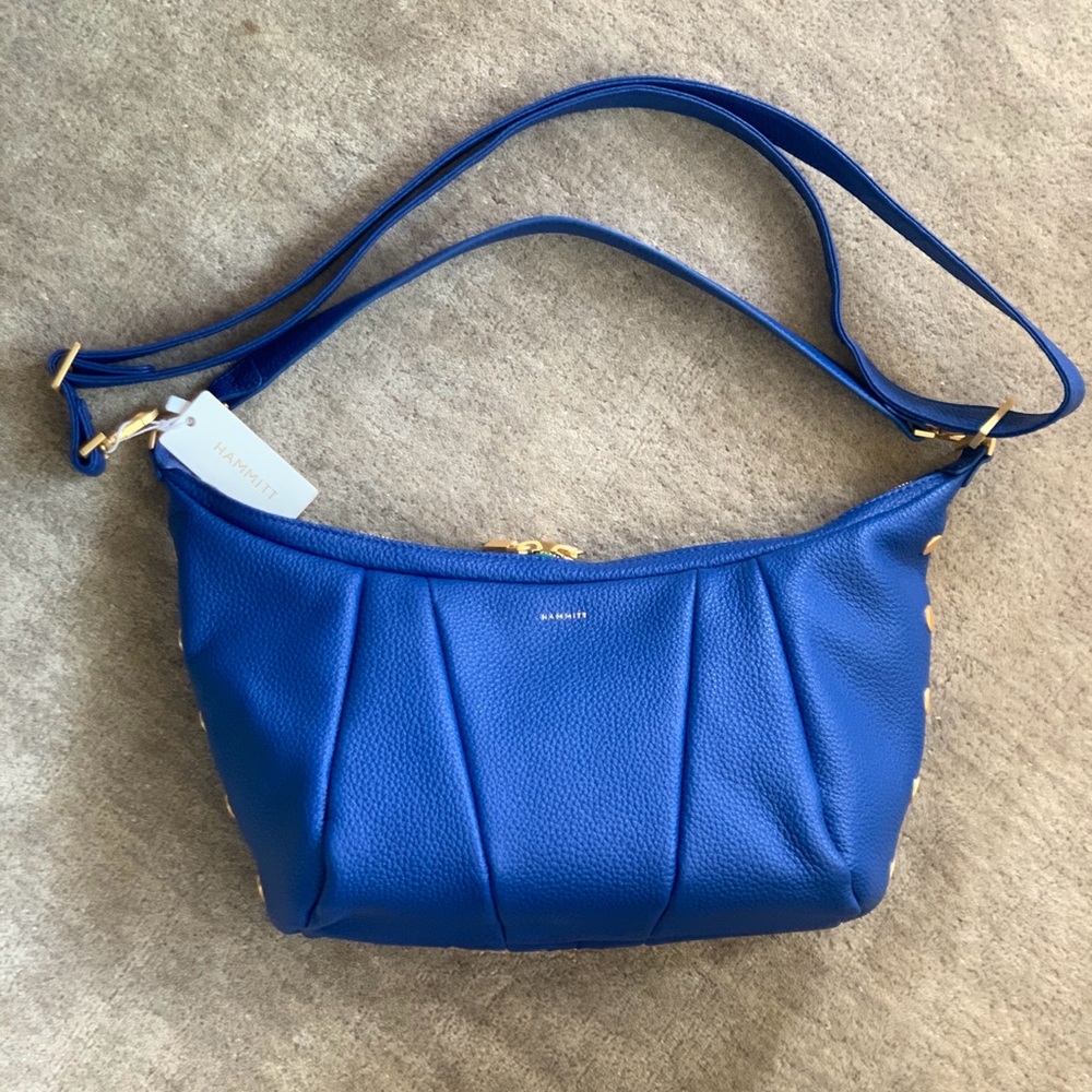 Hammitt Morgan in Avenue Blue with Brushed Gold Hardware! BRAND NEW!!!